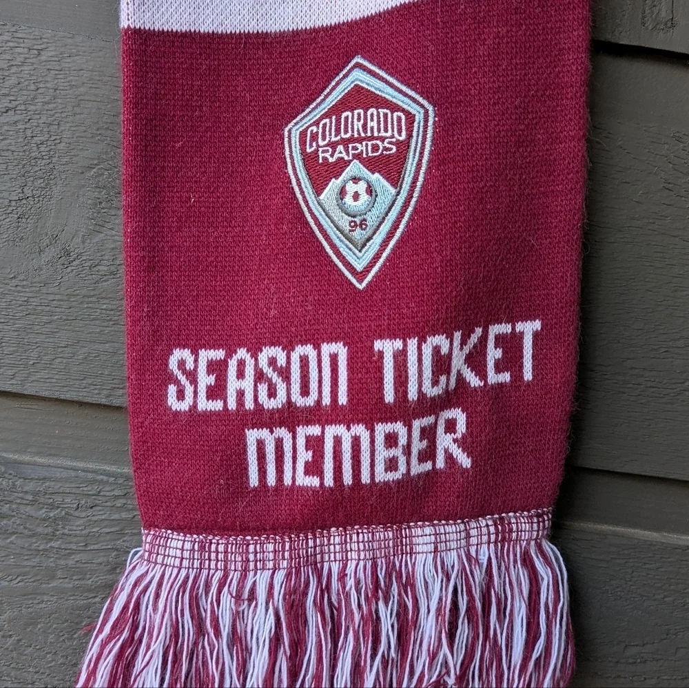 Ruffneck Colorado Rapids Soccer Season Ticket Holder Striped Scarf